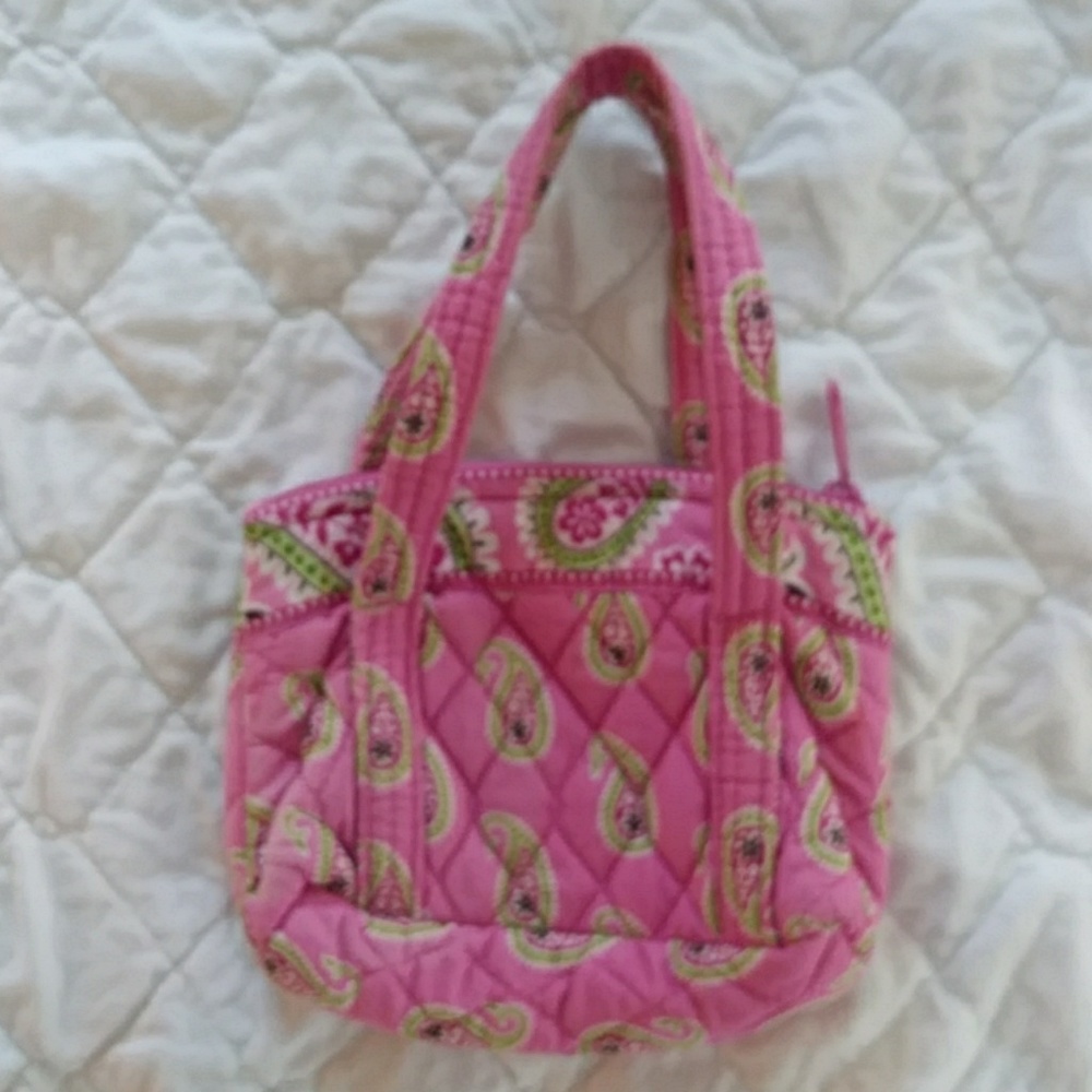 🌸RETIRED VERA BRADLEY small Bermuda Pink hand bag